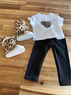 Fit for AG Unbranded heart leopard heart outfit boots A892